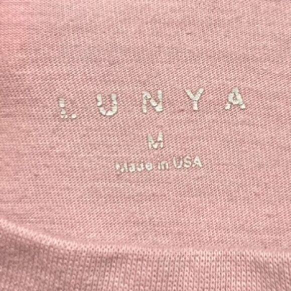Lunya Restore Base Long Sleeve Tee in Pink M - Picture 5 of 11